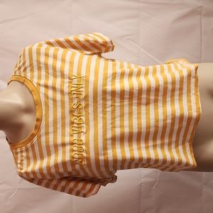 Vibe N striped cropped T